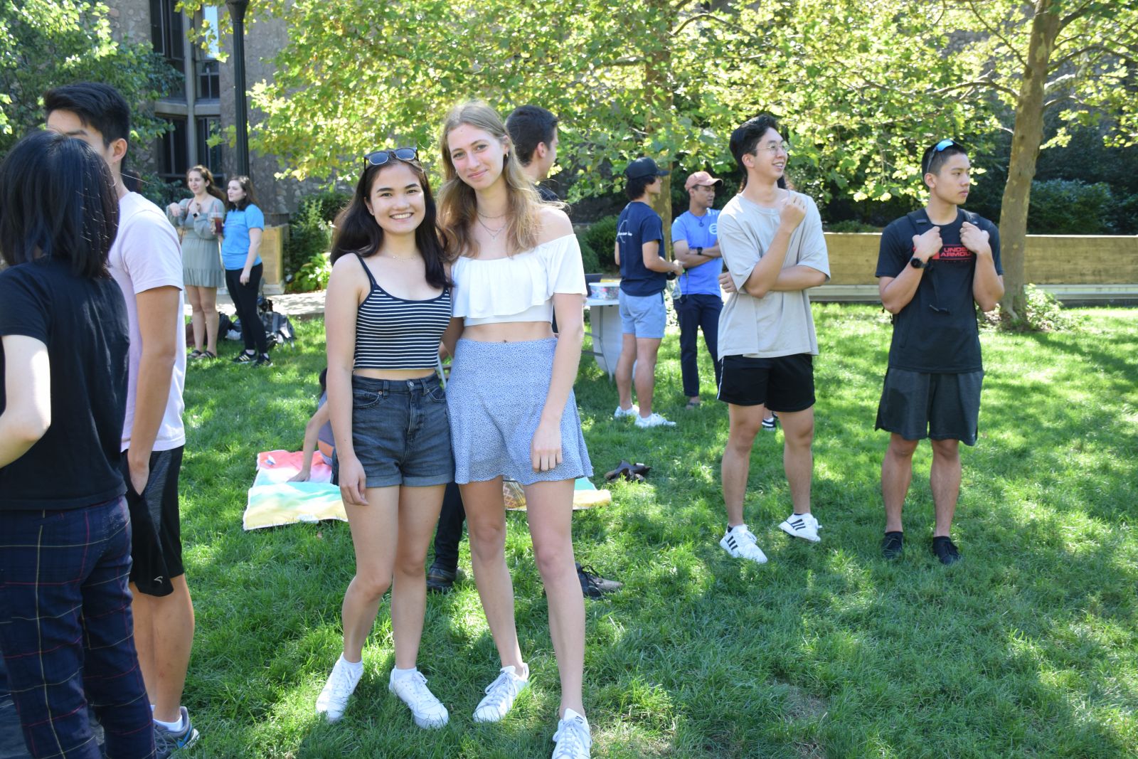 Stilesians enjoying the hot weather with their new friends of class of 2025
