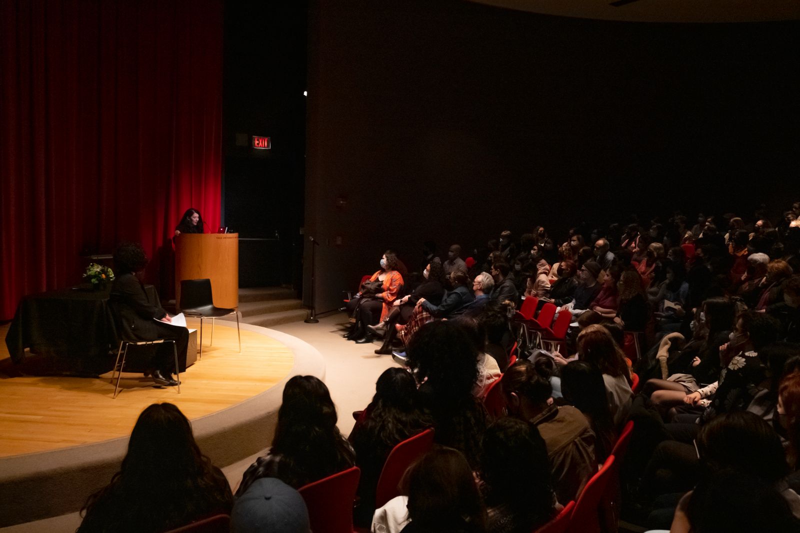 U.S. Poet Laureate Ada Limón in auditorium 