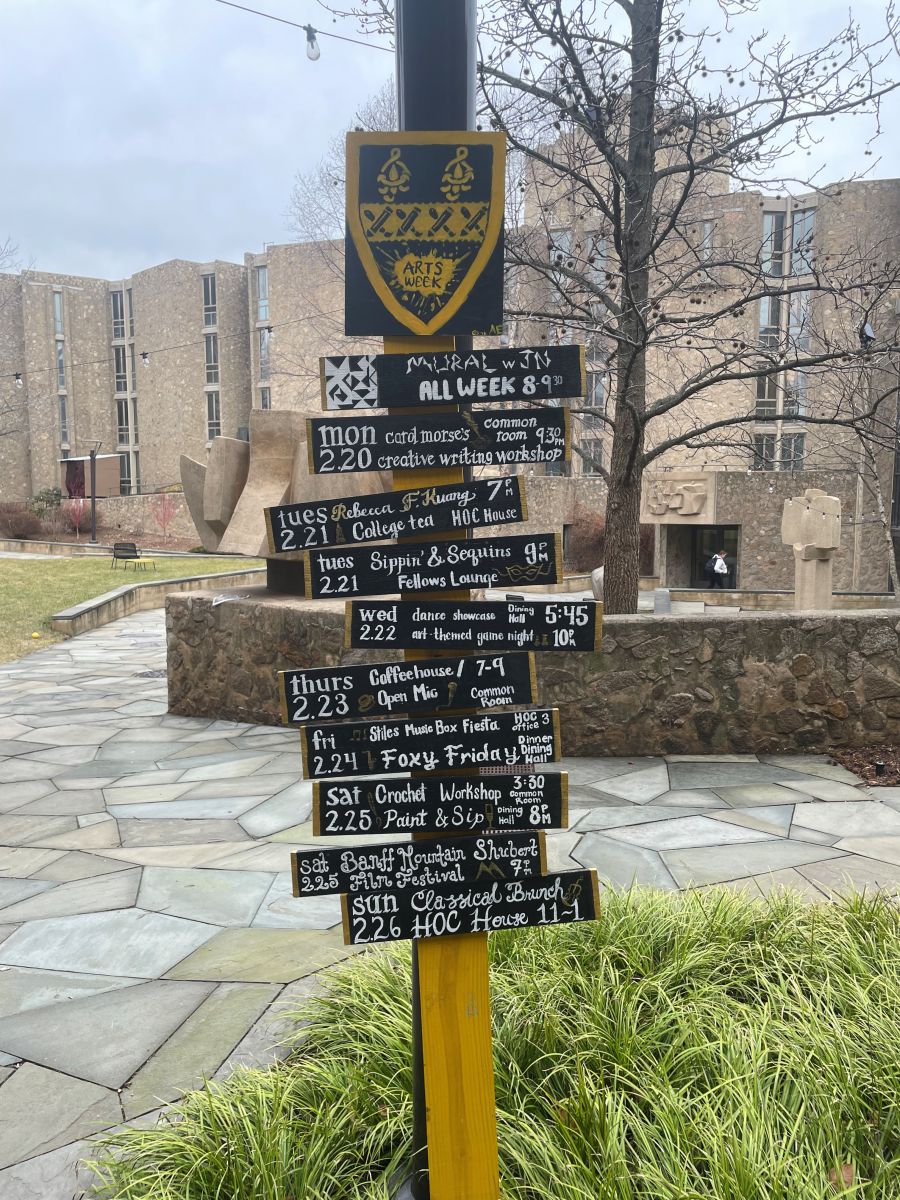 Arts Week 2023 sign