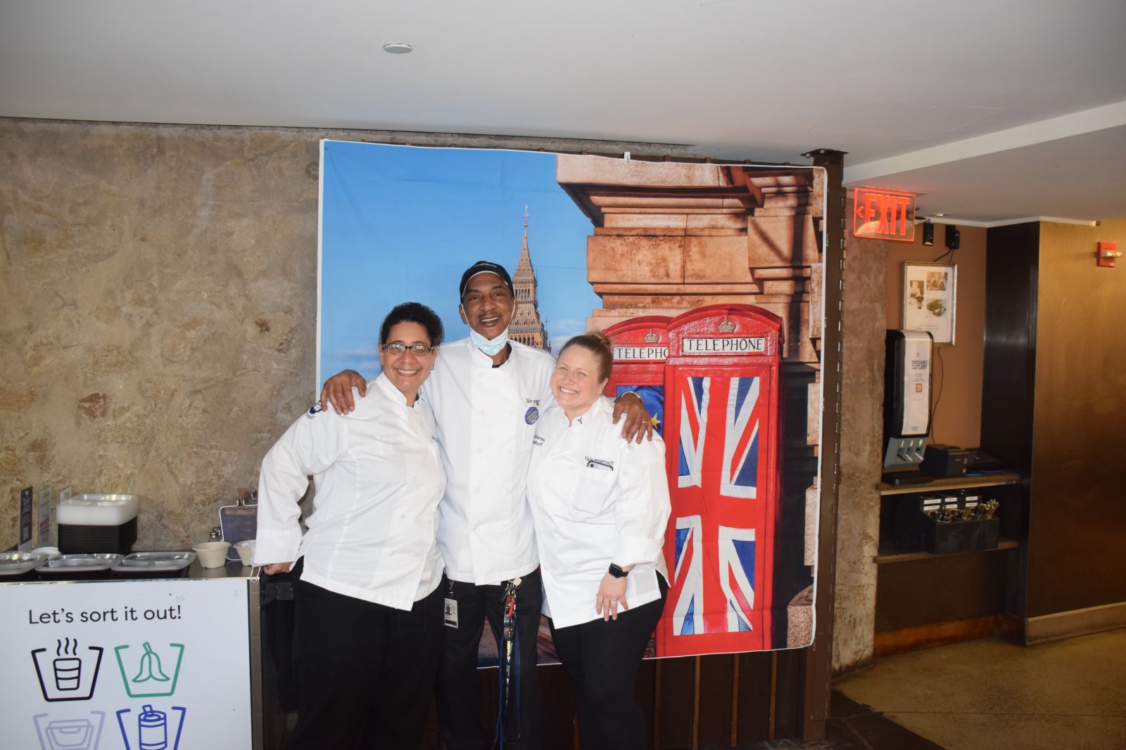 Dining Hall staff at pub night 2022