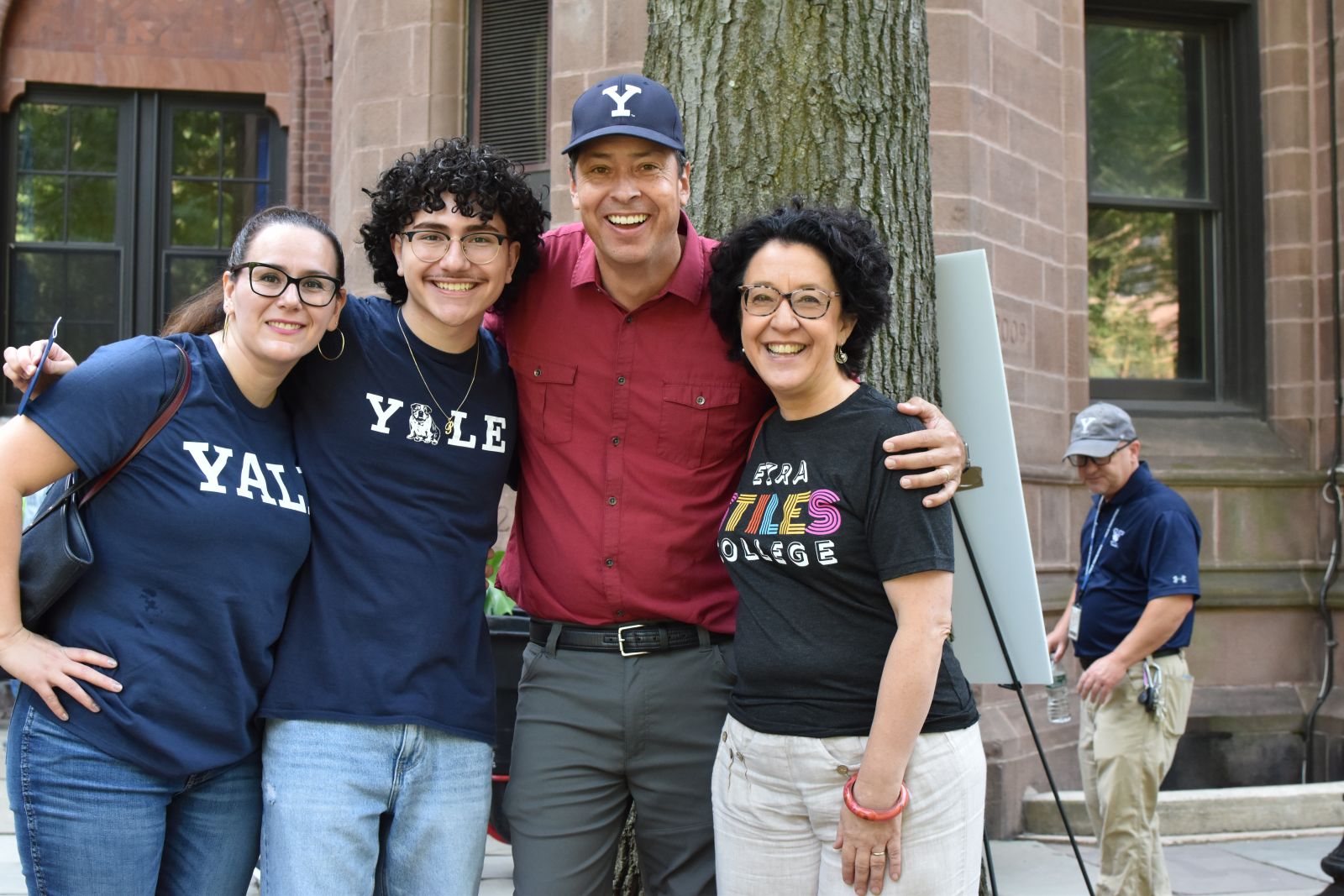 Group family photo of first-year student