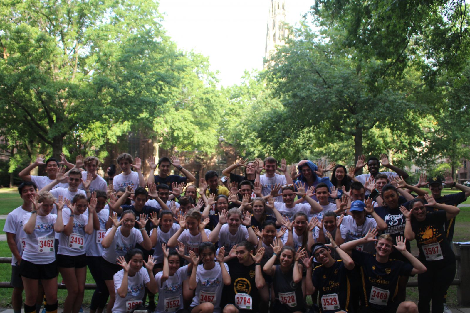 All of the Stilesians taking a group photo at Elm City