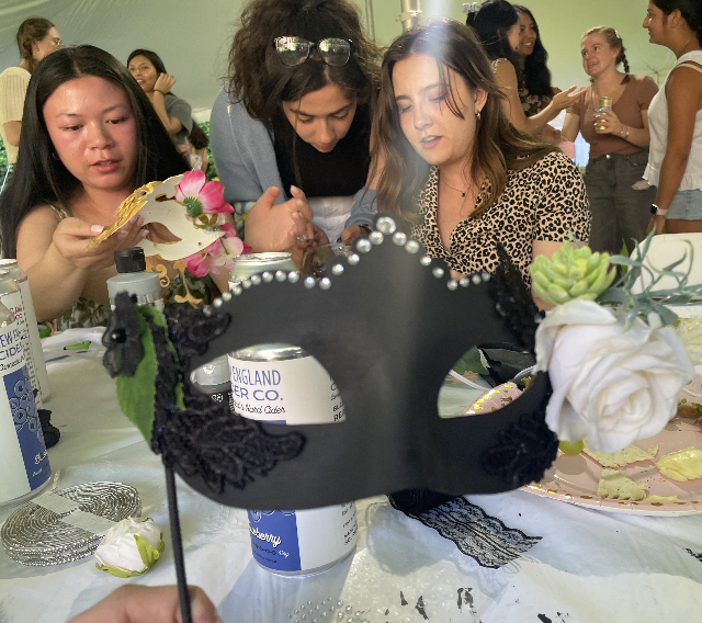 Stilesian Seniors designing masks