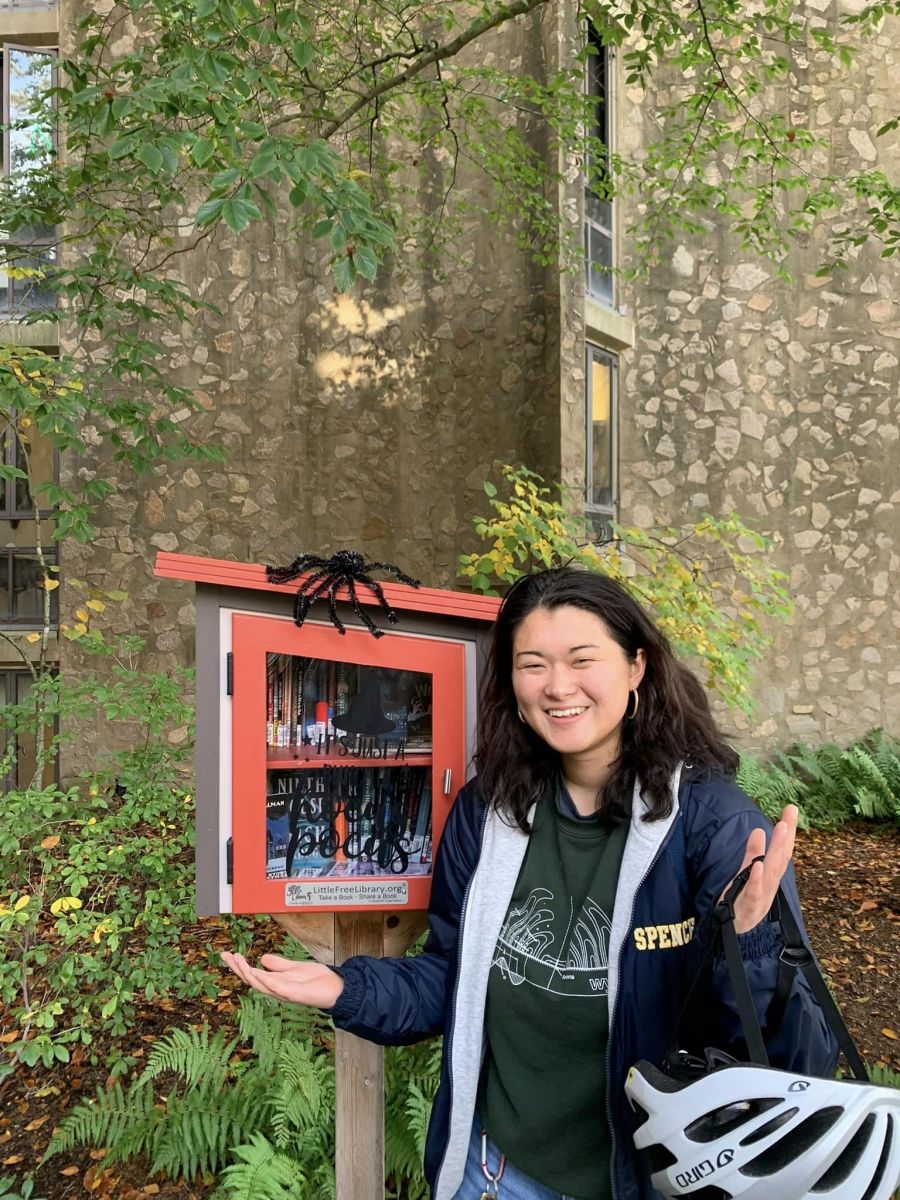 Showcasing Free Little Library with scary stories