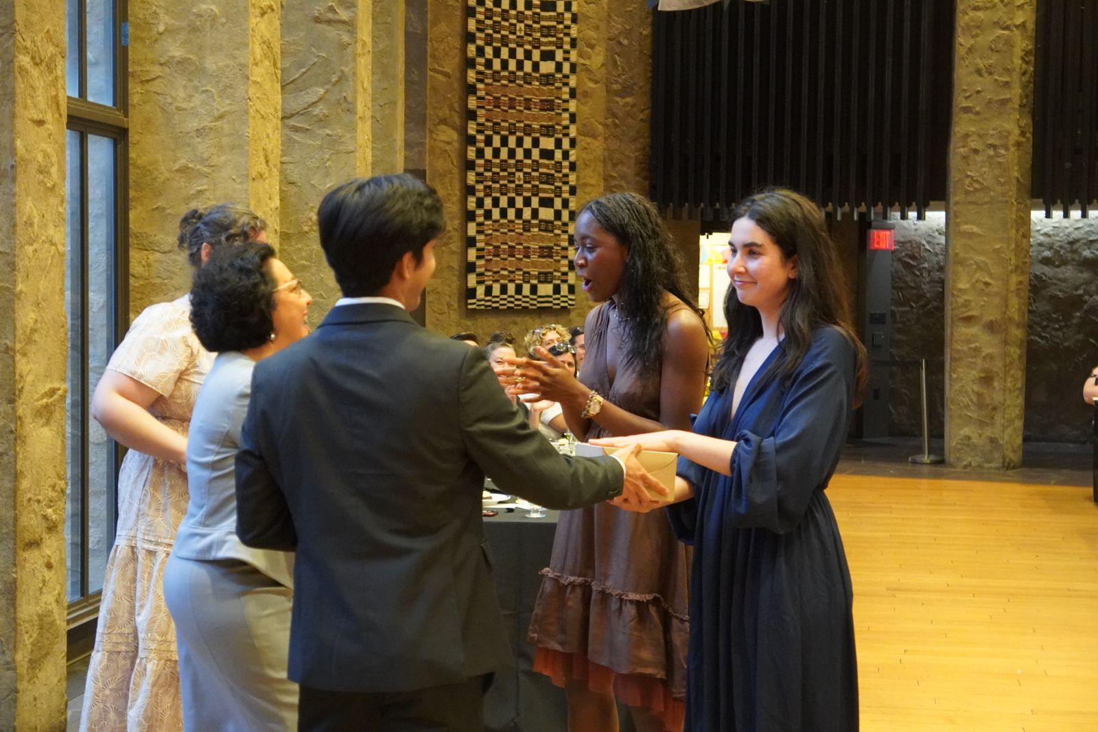 Senior Dinner Receiving awards