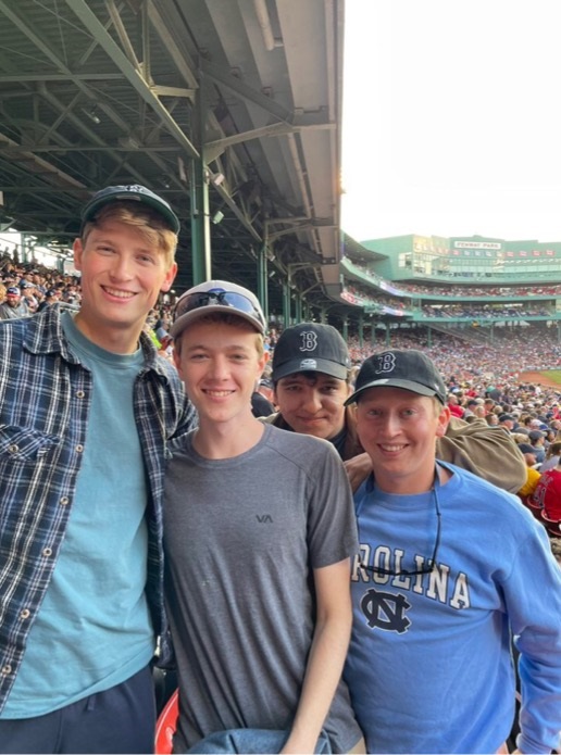 A group of Boston Red Sox fans