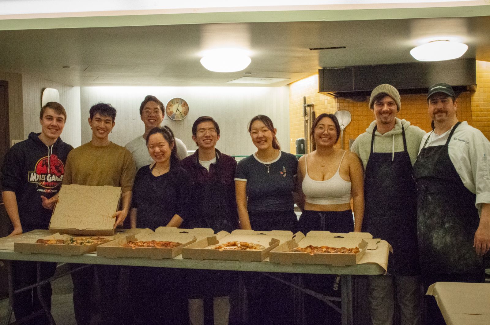 Pizza workshop with the Ezra Stile students