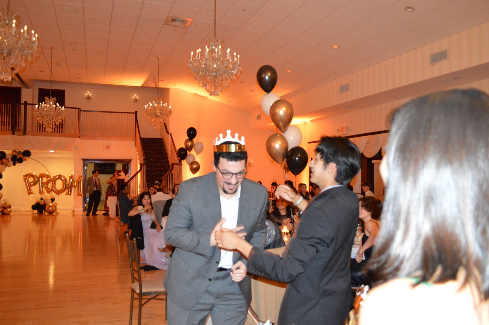 Students dancing at the Stiles Prom