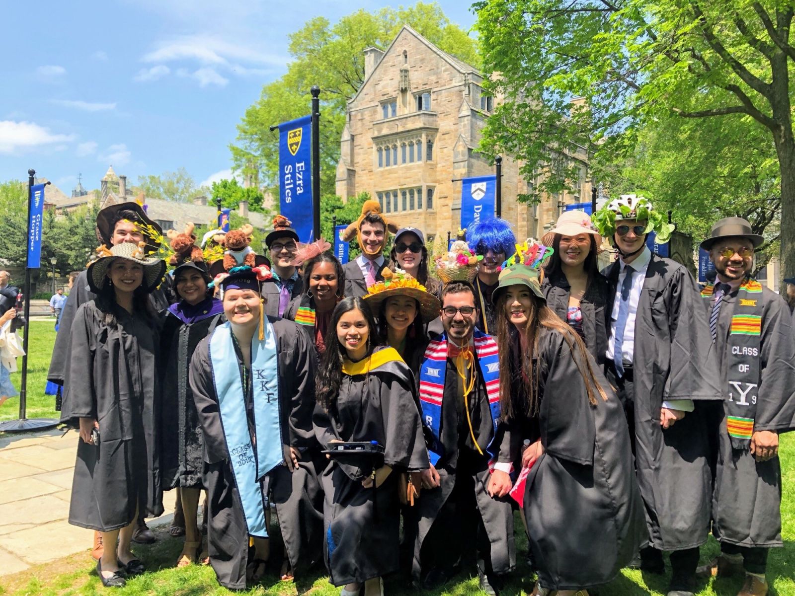A group of Stilesian graduates with Head Pitti and Dean P