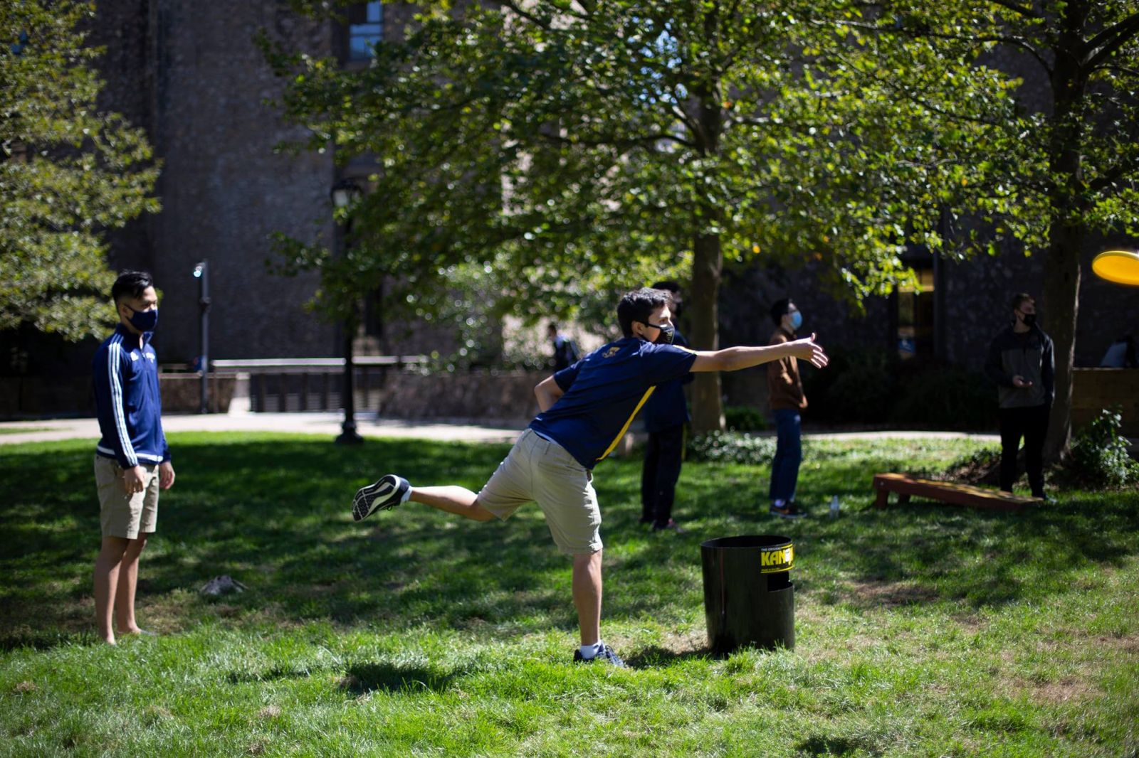 Stilesians playing frisbee