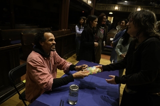 Ross Gay does a meet and greet with Yale Students