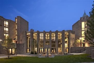 COurtyard at dusk