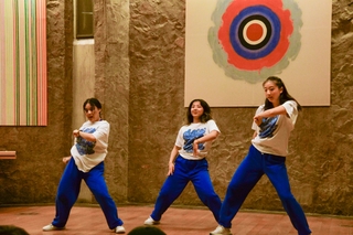 Dance showcase from a group of 3