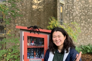 Showcasing Free Little Library with scary stories