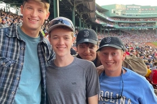 A group of Boston Red Sox fans