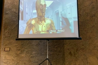 A screening of Star Wars: A New Hope