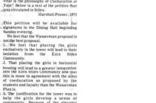 Stiles Petition newspaper clipping