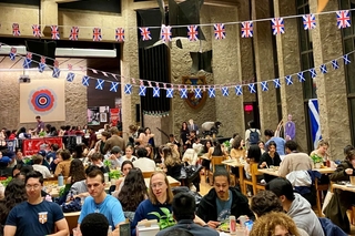 Bird's-eye view of pub night 2024